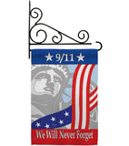 September 11th - Patriotic Americana Vertical Impressions Decorative Flags HG111060 Made In USA