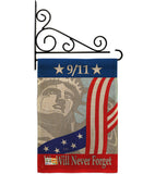 September 11th - Patriotic Americana Vertical Impressions Decorative Flags HG111060 Made In USA