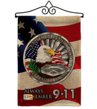 Always Remember - Patriotic Americana Vertical Impressions Decorative Flags HG111063 Made In USA