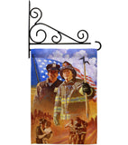 Heroes - Patriotic Americana Vertical Impressions Decorative Flags HG111065 Made In USA