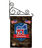 Democrats - Patriotic Americana Vertical Impressions Decorative Flags HG111070 Made In USA