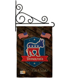 Democrats - Patriotic Americana Vertical Impressions Decorative Flags HG111070 Made In USA