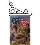 The Armed Forces - Patriotic Americana Vertical Impressions Decorative Flags HG111072 Made In USA