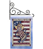 One Nation Under God - Patriotic Americana Vertical Impressions Decorative Flags HG111074 Made In USA