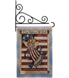 One Nation Under God - Patriotic Americana Vertical Impressions Decorative Flags HG111074 Made In USA