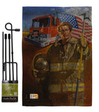 Homeguard - Patriotic Americana Vertical Impressions Decorative Flags HG111076 Made In USA