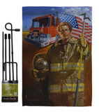 Homeguard - Patriotic Americana Vertical Impressions Decorative Flags HG111076 Made In USA