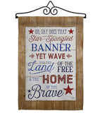 Star Spangled Pride - Patriotic Americana Vertical Impressions Decorative Flags HG111086 Made In USA