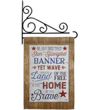 Star Spangled Pride - Patriotic Americana Vertical Impressions Decorative Flags HG111086 Made In USA