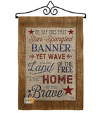 Star Spangled Pride - Patriotic Americana Vertical Impressions Decorative Flags HG111086 Made In USA