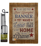 Star Spangled Pride - Patriotic Americana Vertical Impressions Decorative Flags HG111086 Made In USA