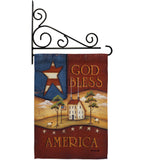 God Bless America - Patriotic Americana Vertical Impressions Decorative Flags HG111090 Made In USA