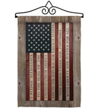 Pledge of Allegiance - Patriotic Americana Vertical Impressions Decorative Flags HG111091 Made In USA