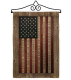 Pledge of Allegiance - Patriotic Americana Vertical Impressions Decorative Flags HG111091 Made In USA