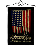 Remember Who Served - Patriotic Americana Vertical Impressions Decorative Flags HG111092 Made In USA