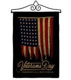 Remember Who Served - Patriotic Americana Vertical Impressions Decorative Flags HG111092 Made In USA