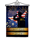 Honor Patriotic - Patriotic Americana Vertical Impressions Decorative Flags HG111097 Made In USA