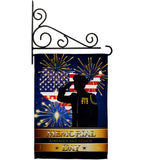 Honor Patriotic - Patriotic Americana Vertical Impressions Decorative Flags HG111097 Made In USA