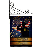 Honor Patriotic - Patriotic Americana Vertical Impressions Decorative Flags HG111097 Made In USA