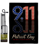 September 11 - Patriotic Americana Vertical Impressions Decorative Flags HG111102 Made In USA