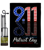 September 11 - Patriotic Americana Vertical Impressions Decorative Flags HG111102 Made In USA