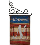 Patriotic N Initial - Patriotic Americana Vertical Impressions Decorative Flags HG130118 Made In USA