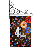 4th July - Patriotic Americana Vertical Impressions Decorative Flags HG137203 Made In USA