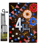 4th July - Patriotic Americana Vertical Impressions Decorative Flags HG137203 Made In USA