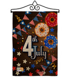 4th July - Patriotic Americana Vertical Impressions Decorative Flags HG137203 Made In USA