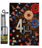 4th July - Patriotic Americana Vertical Impressions Decorative Flags HG137203 Made In USA