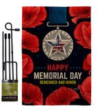 Honor Our Hero - Patriotic Americana Vertical Impressions Decorative Flags HG137497 Made In USA