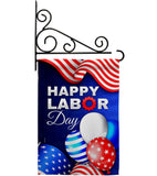 Labor Day Balloon - Patriotic Americana Vertical Impressions Decorative Flags HG137567 Made In USA