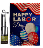 Labor Day Balloon - Patriotic Americana Vertical Impressions Decorative Flags HG137567 Made In USA