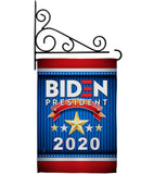 Biden 2020 President - Patriotic Americana Vertical Impressions Decorative Flags HG170076 Made In USA