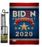 Biden 2020 President - Patriotic Americana Vertical Impressions Decorative Flags HG170076 Made In USA