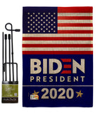 2020 Biden - Patriotic Americana Vertical Impressions Decorative Flags HG170077 Made In USA
