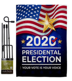 2020 Election - Patriotic Americana Vertical Impressions Decorative Flags HG170125 Made In USA