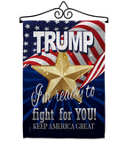 Trump Fight For You - Patriotic Americana Vertical Impressions Decorative Flags HG170132 Made In USA