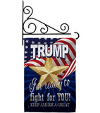 Trump Fight For You - Patriotic Americana Vertical Impressions Decorative Flags HG170132 Made In USA