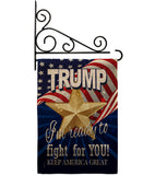 Trump Fight For You - Patriotic Americana Vertical Impressions Decorative Flags HG170132 Made In USA