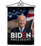 Biden President 2020 - Patriotic Americana Vertical Impressions Decorative Flags HG170136 Made In USA