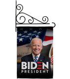 Biden President 2020 - Patriotic Americana Vertical Impressions Decorative Flags HG170136 Made In USA