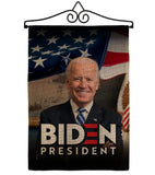 Biden President 2020 - Patriotic Americana Vertical Impressions Decorative Flags HG170136 Made In USA