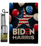 Biden Harris - Patriotic Americana Vertical Impressions Decorative Flags HG170143 Made In USA