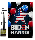 Biden Harris - Patriotic Americana Vertical Impressions Decorative Flags HG170143 Made In USA