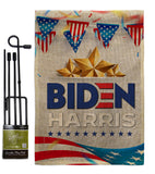 Biden Harris For 2020 - Patriotic Americana Vertical Impressions Decorative Flags HG170144 Made In USA