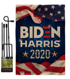 US Biden Harris - Patriotic Americana Vertical Impressions Decorative Flags HG170145 Made In USA