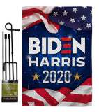 US Biden Harris - Patriotic Americana Vertical Impressions Decorative Flags HG170145 Made In USA