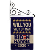 Shut Up Man - Patriotic Americana Vertical Impressions Decorative Flags HG170150 Made In USA