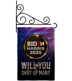 Will you Shut Up Man - Patriotic Americana Vertical Impressions Decorative Flags HG170152 Made In USA